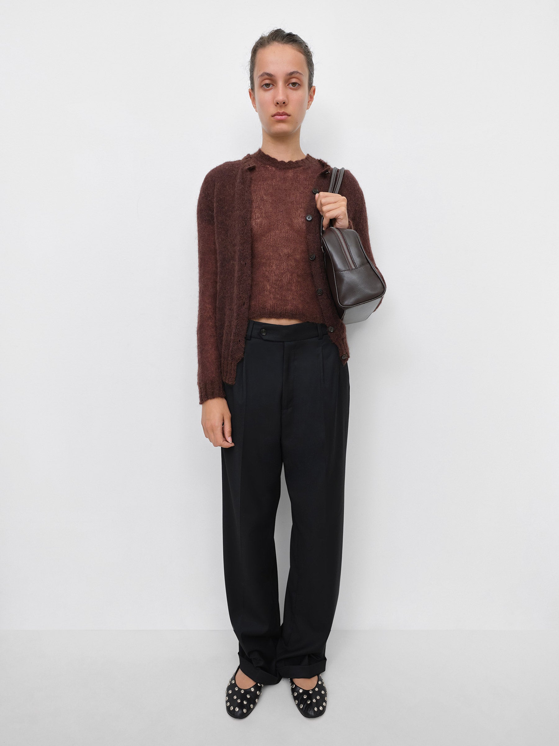 Kiss Cardigan Brown - Knitwear - Gimaguas