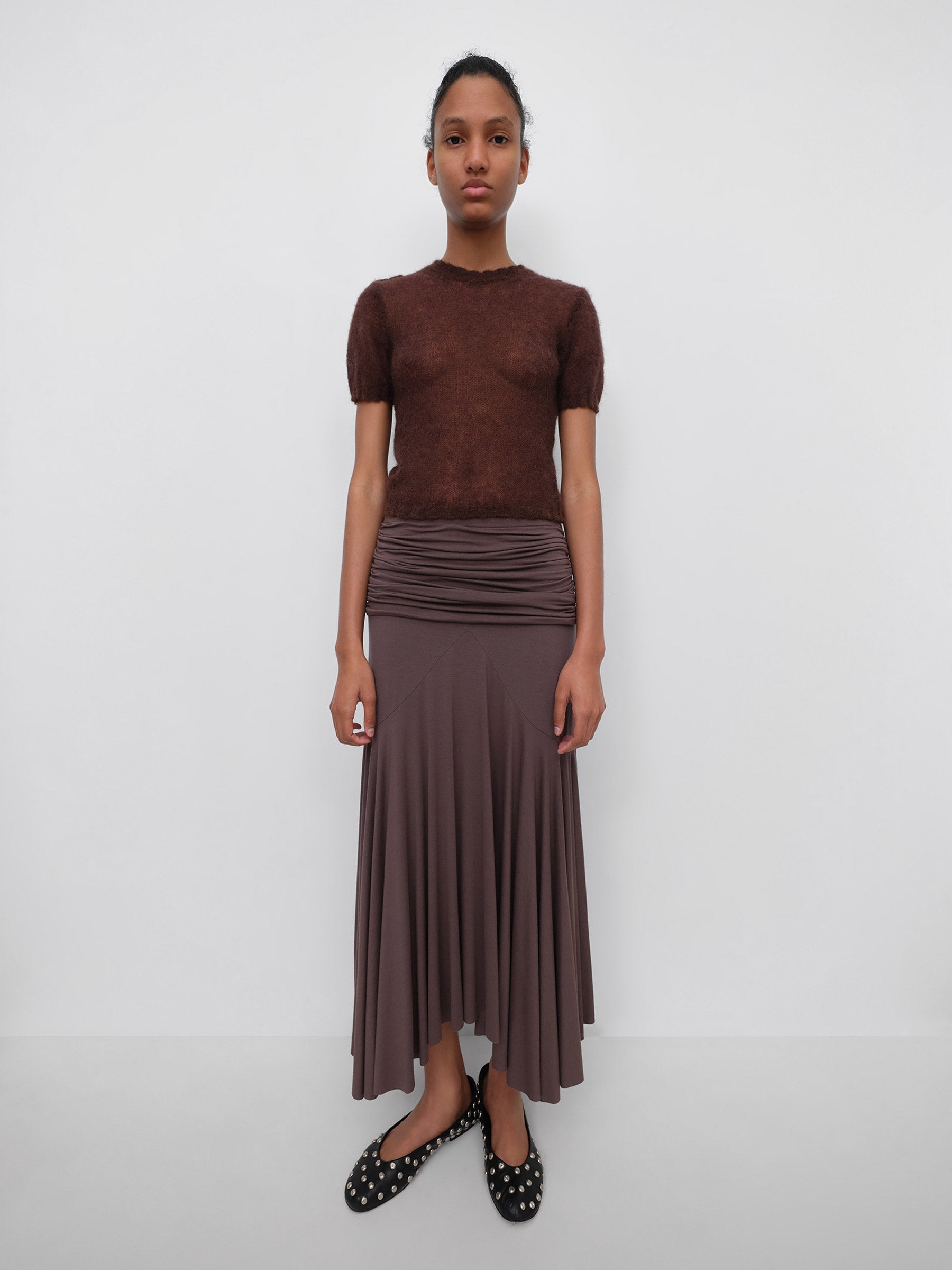 Lisette カシミヤ混オーバーニット　バルキー　ブラウン Lisette カシミヤ混オーバーニット バルキー ブラウン Lisette