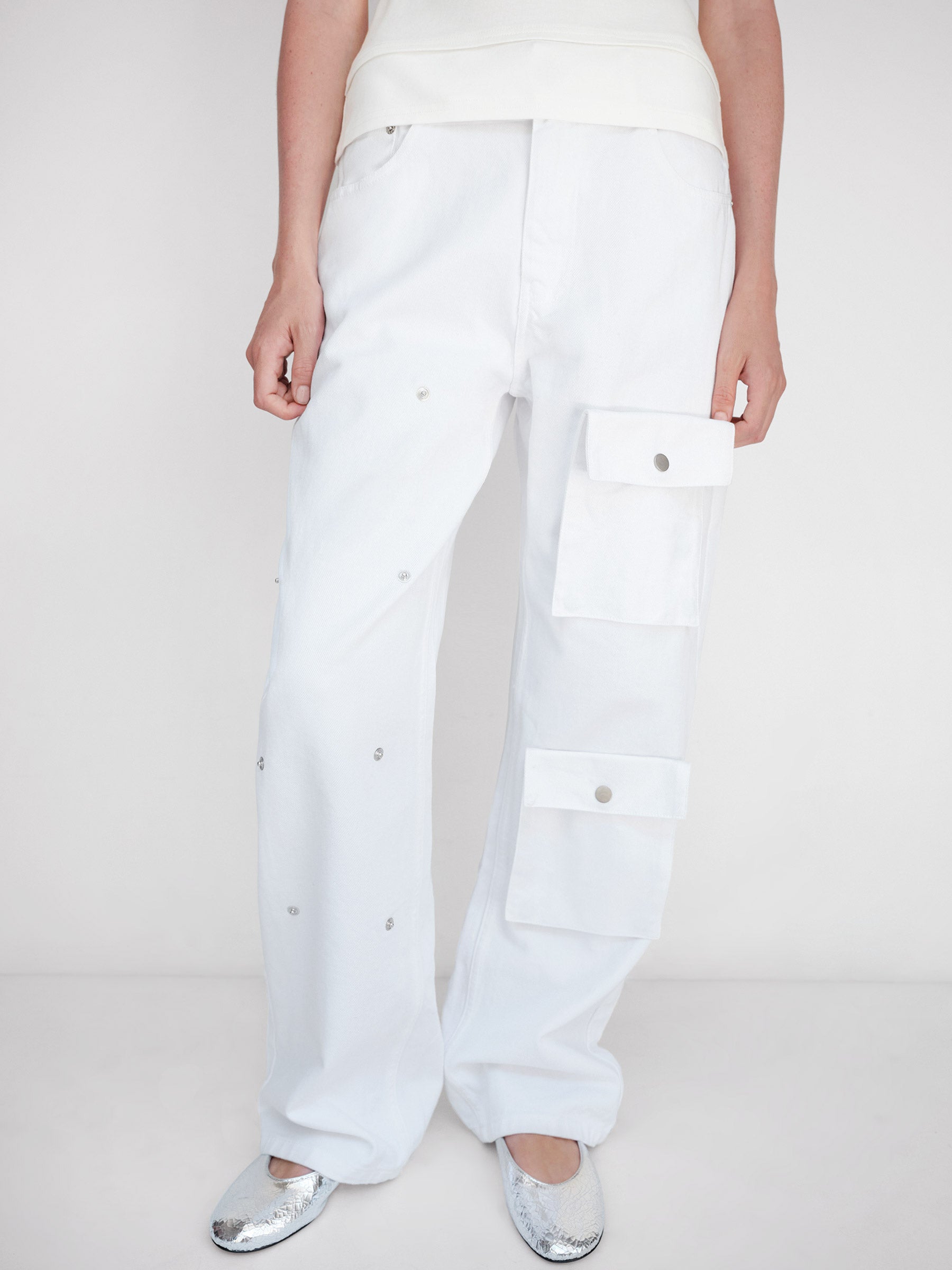 8YARDS TASKER TROUSERS ホワイト超美品