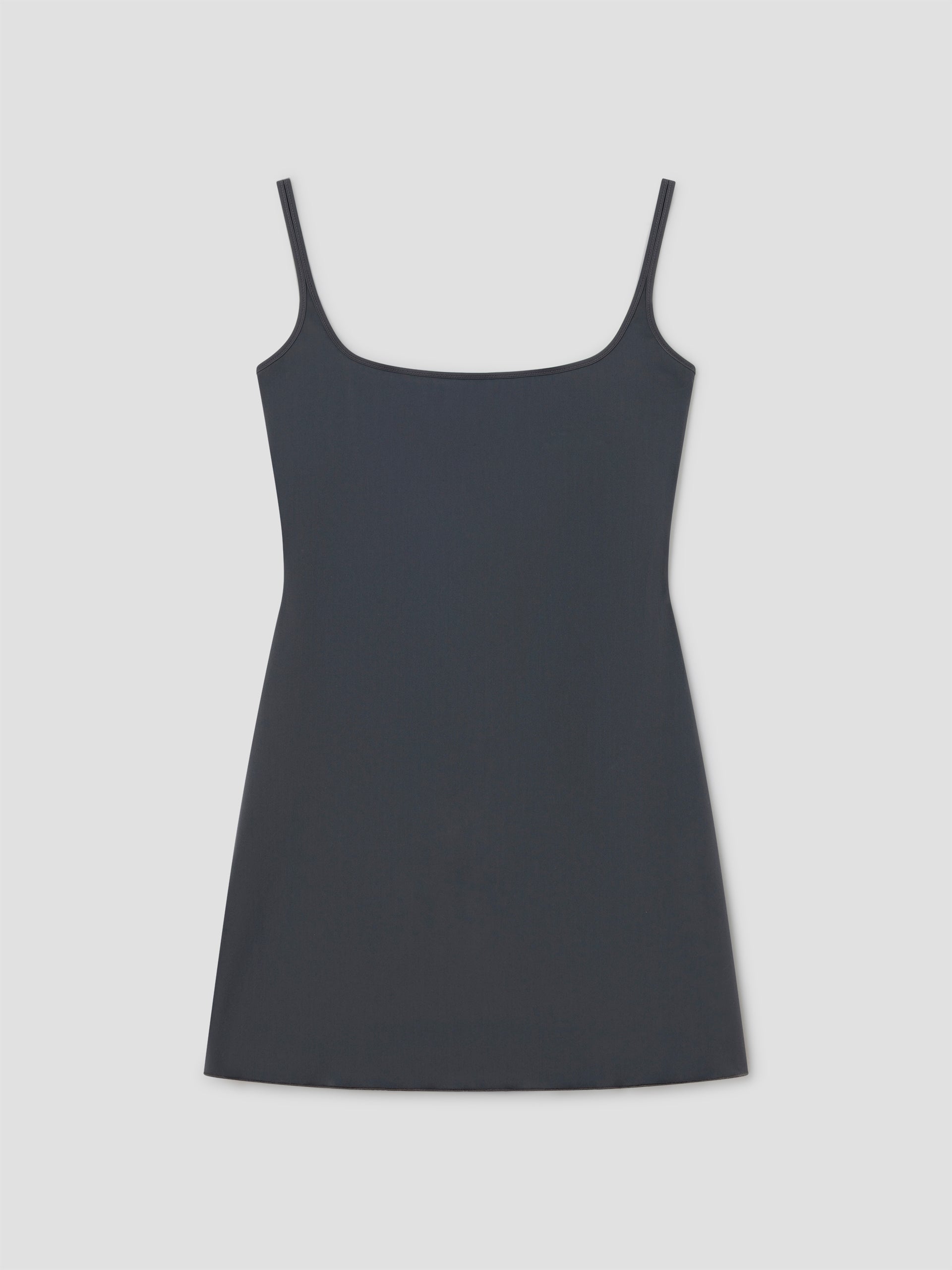 Fitted grey mini dress with split straps – Gimaguas