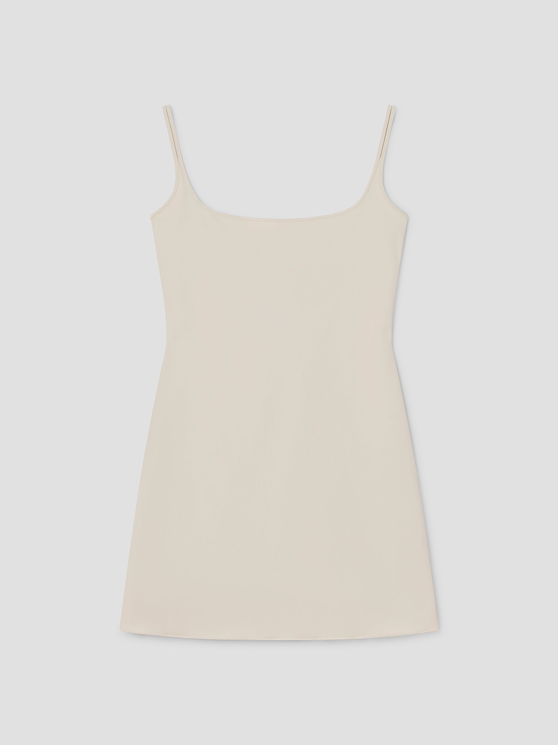 Fitted white mini dress with split straps – Gimaguas