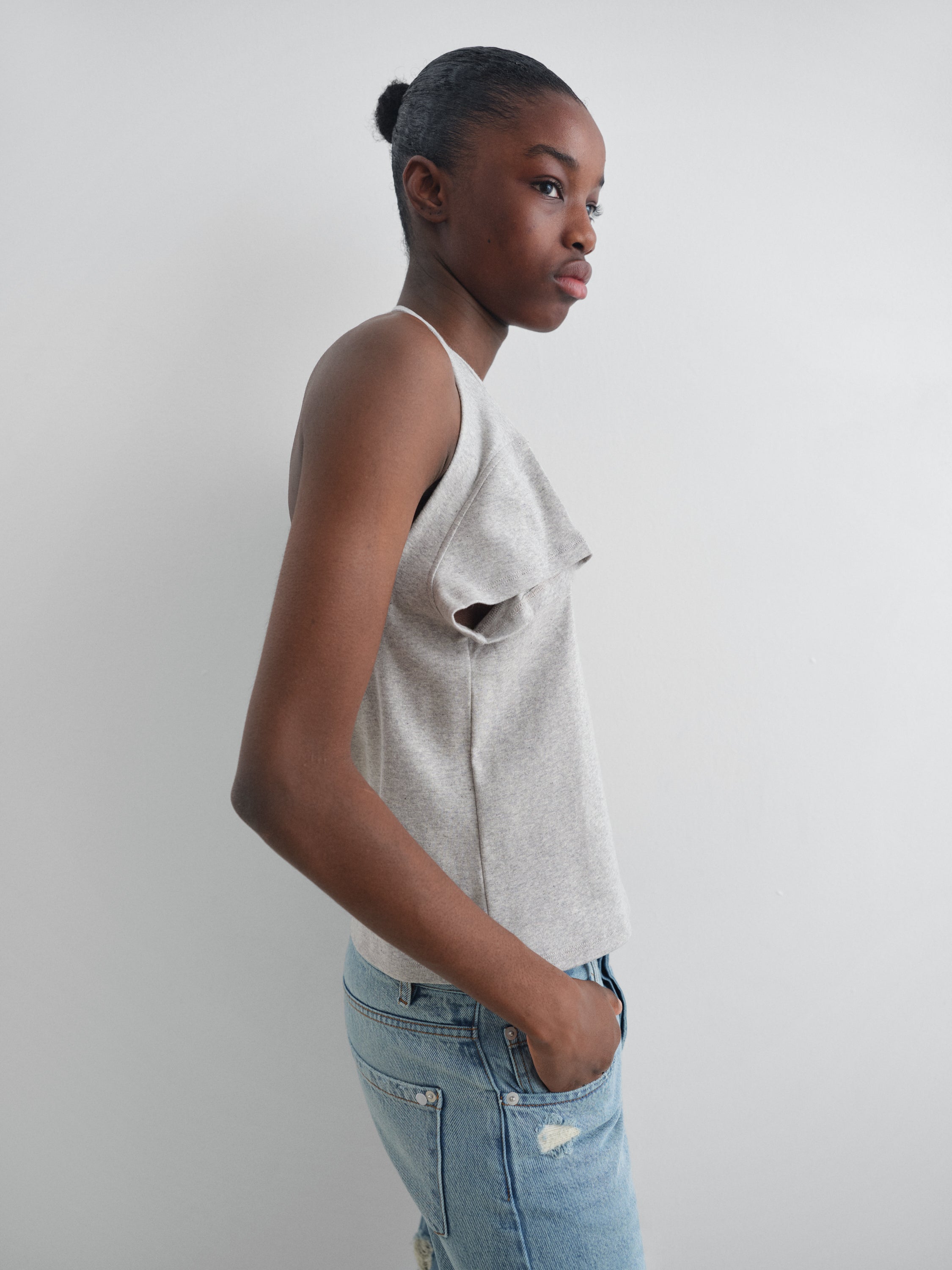 Manna Top Grey Melange - Gimaguas - T-Shirt