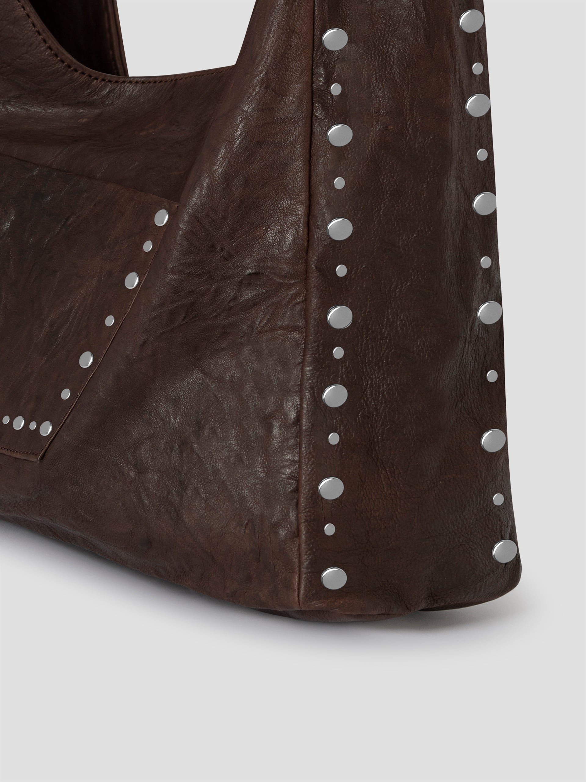 Maxi Franca Bag Arrugado Brown - Leather - Gimaguas