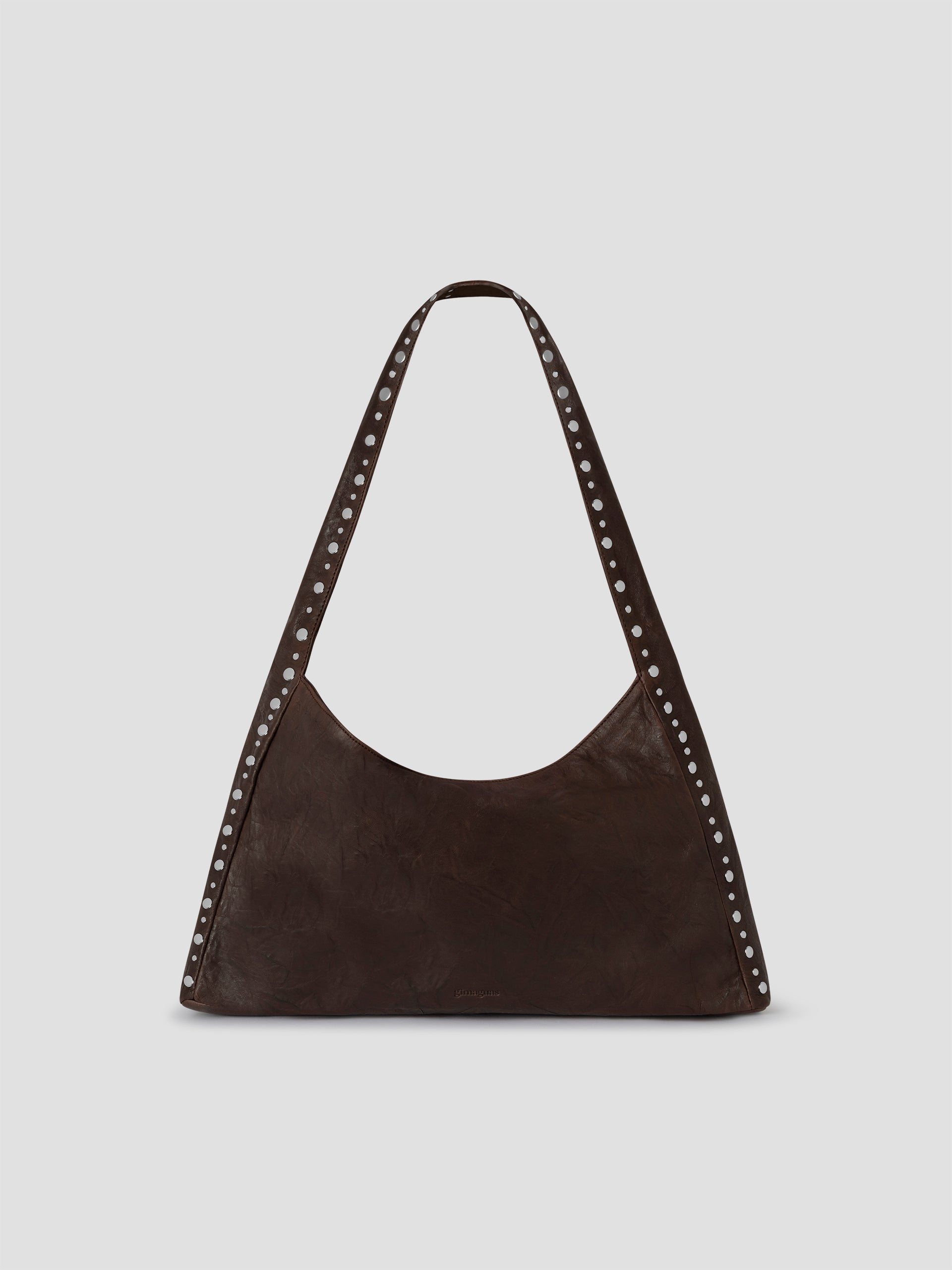 Maxi Franca Bag Arrugado Brown - Leather - Gimaguas