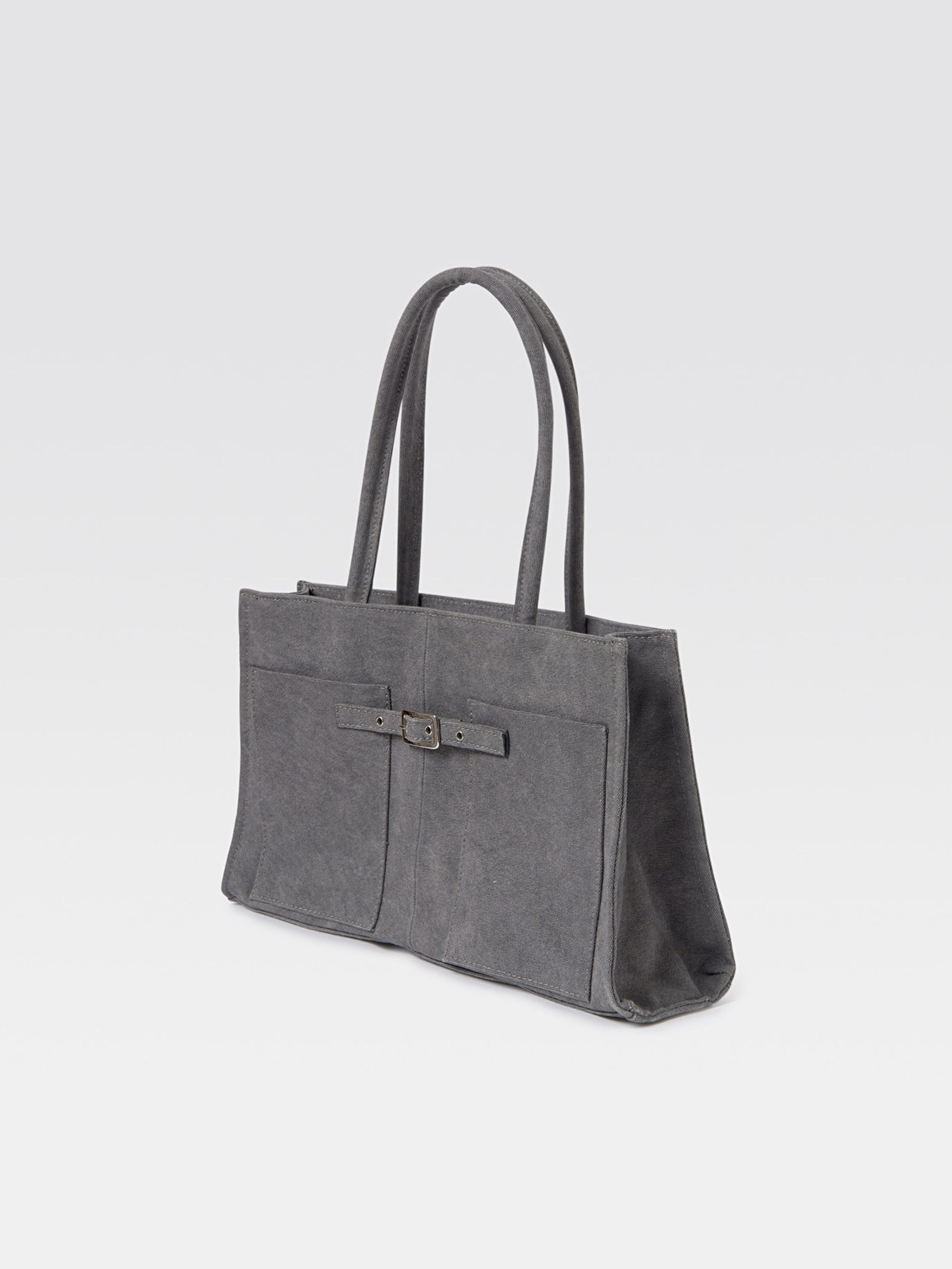 Annamaria Canvas Bag Grey - Shoulder Bag - Gimaguas