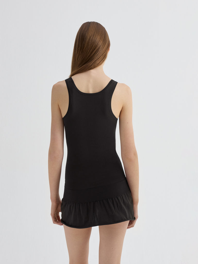 tank drop waist dress Bare Tank Drop Waist Midi Dress