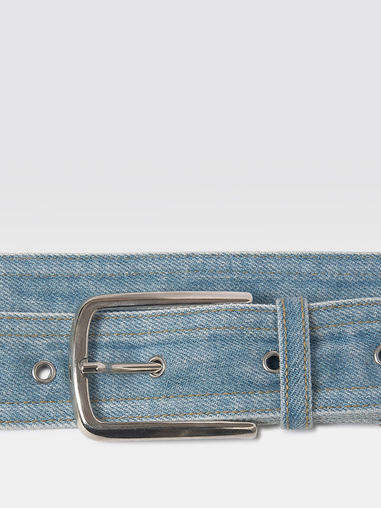 Maritimus Single-Sided Folia Leather Belt for Women with Hexagonal Hardware
