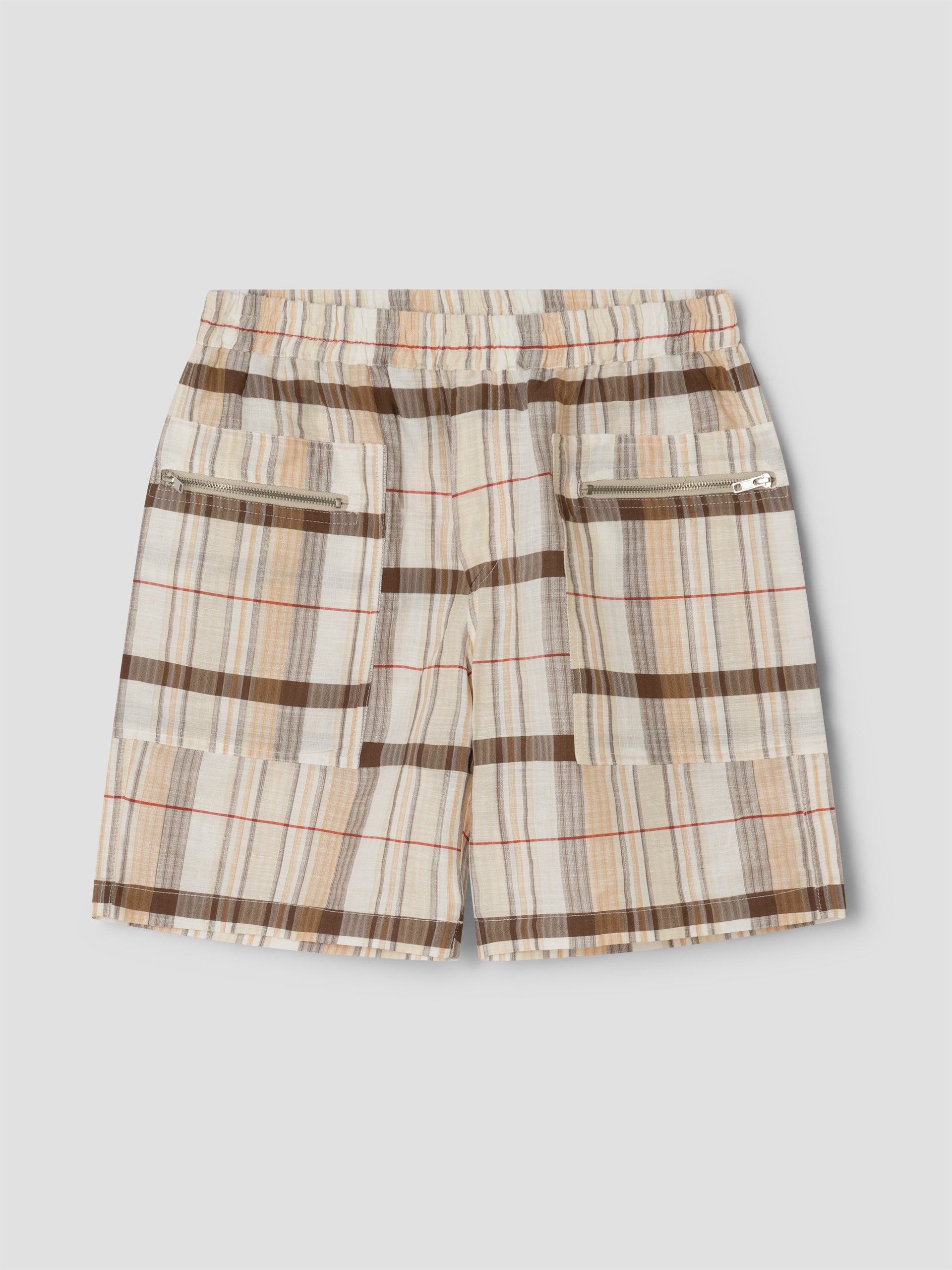 Quique Shorts Brown Checks - Gimaguas - Bottom