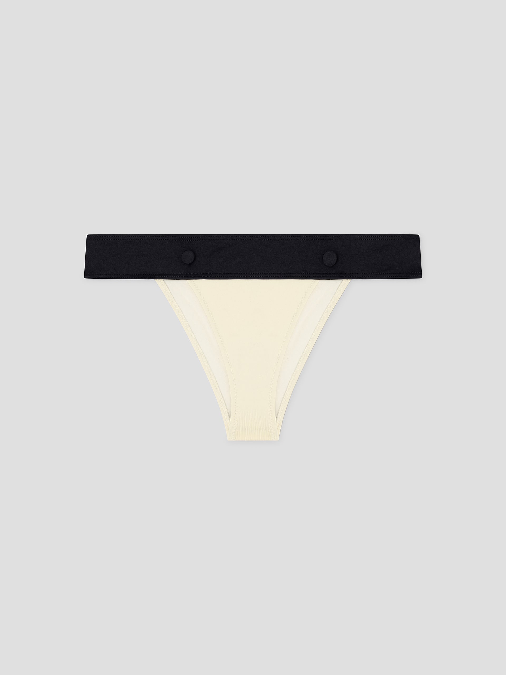 Bikini Bottoms Off-White | Black Waistband – Gimaguas