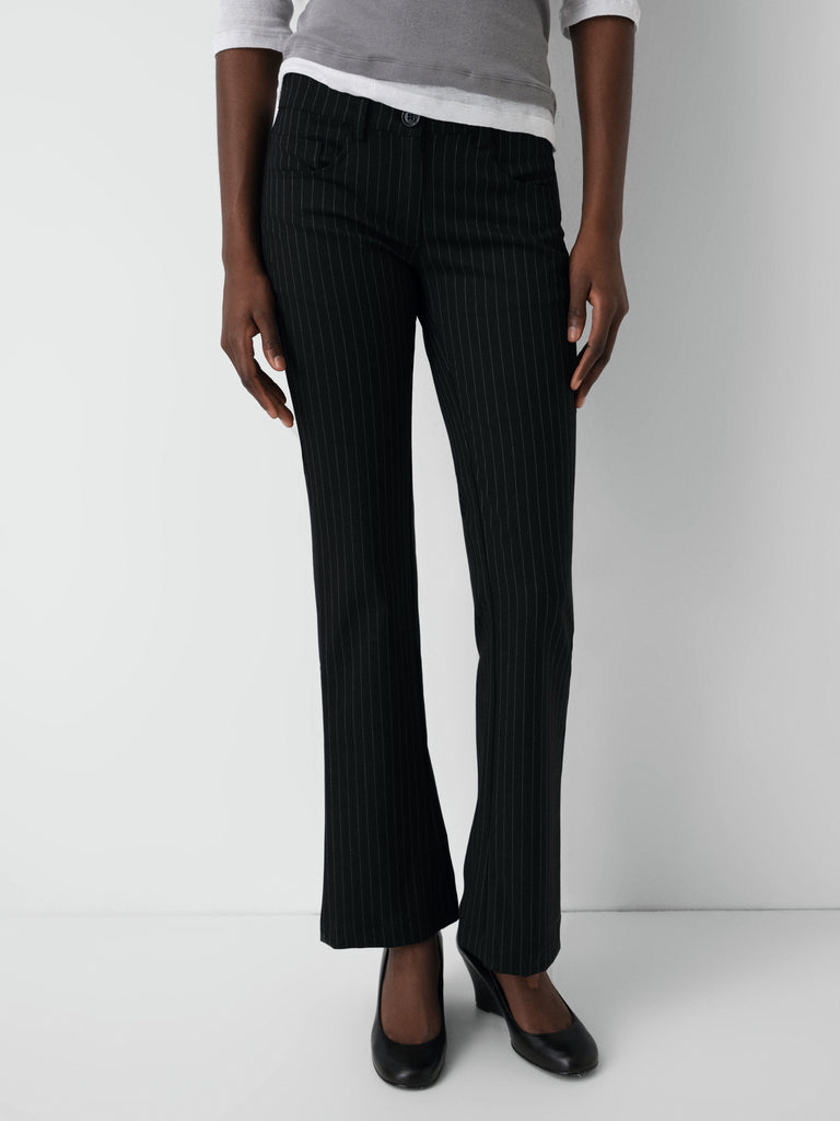 Grey pinstriped tailored trousers for women Gimaguas Grey pinstriped tailored trousers for women Gimaguas