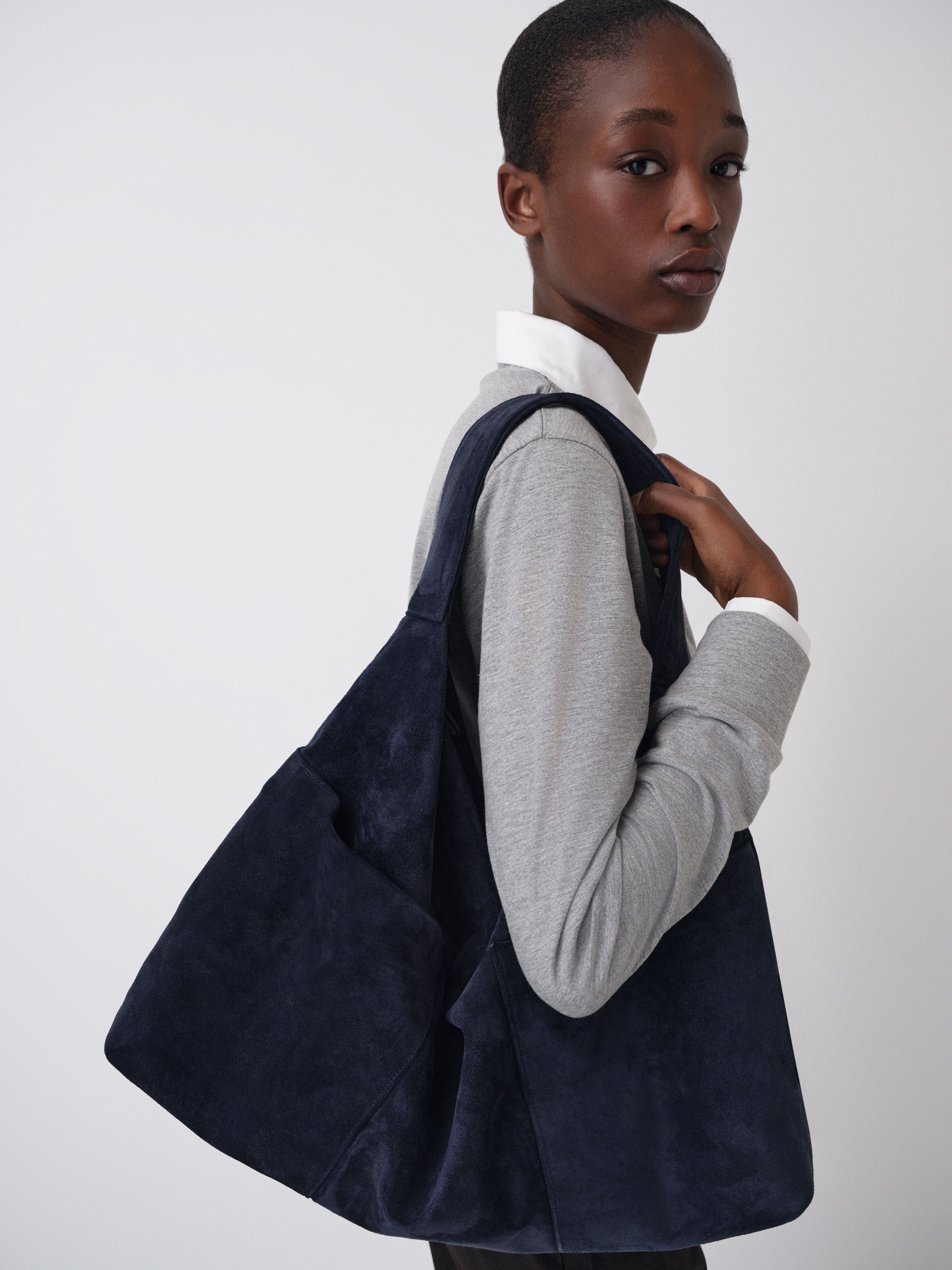 Grey and white polo shirt with layered effect – Gimaguas