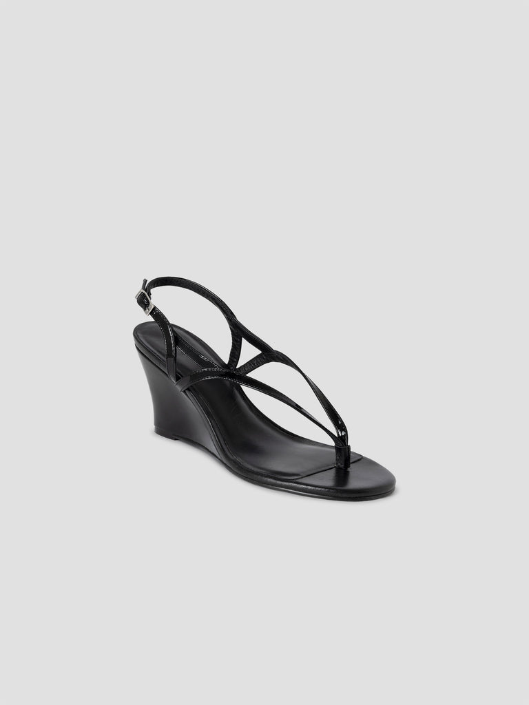 Sandal Wedges Black Footwear Gimaguas