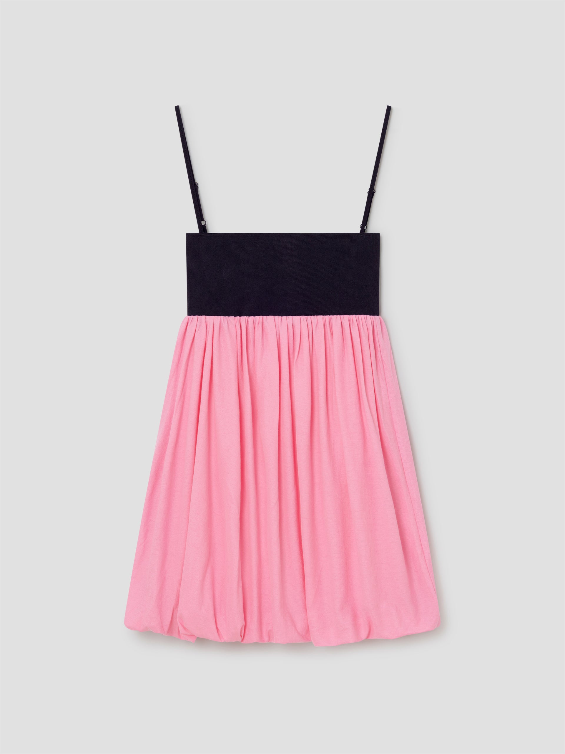 Black and Pink Mini Dress with Balloon Skirt for Women – Gimaguas