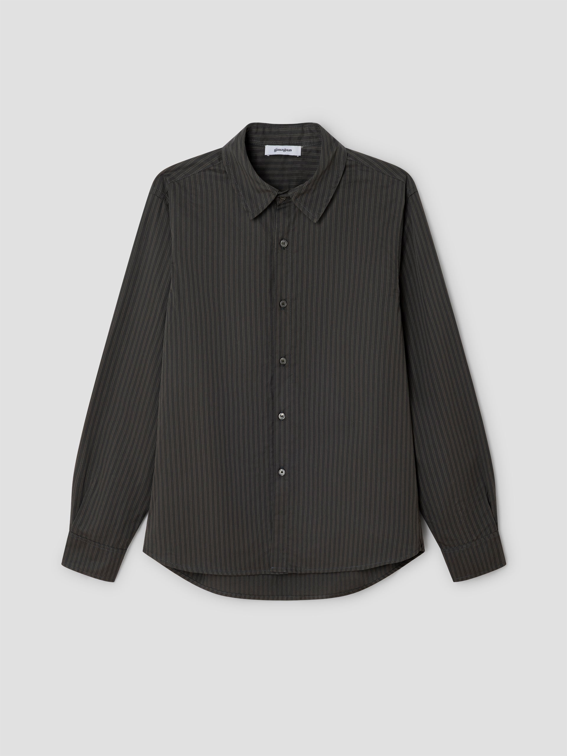 Unisex black shirt with grey stripe detail – Gimaguas