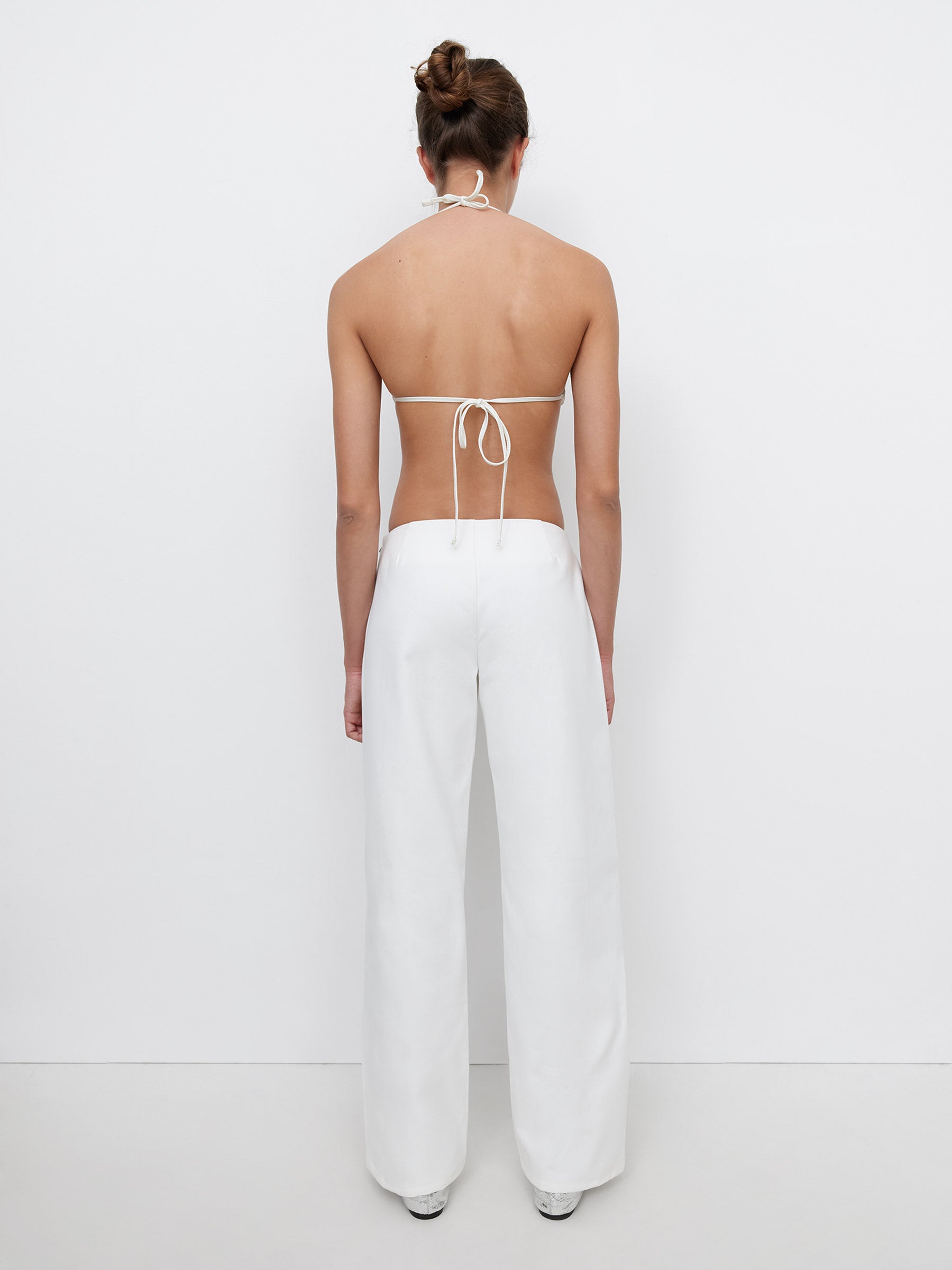 Zip Trousers Off White - Bottoms - Gimaguas